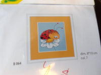 Ladybird III Luca-S Broiderie Lady Bug Beginners Counted Cross Stitch Kit