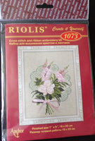 Bouquet with Roses Ribbon & Cross Stitch Kit Riolis