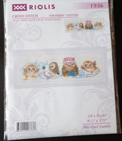 The Owl Family Counted Cross Stitch Kit RIOLIS