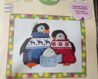 Friendly Family Of Penguins Counted Cross Stitch Kit By RIOLIS