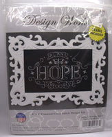 Have Hope Design Works Chalkboard Look Counted Cross Stitch Kit 4" x6" frame included
