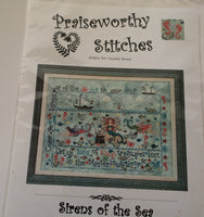 Sirens of the Sea Cross Stitch Chart - Nashville Needlework By Praiseworthy Stitches