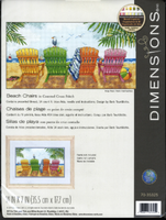 Beach Chairs Cross Stitch Kit By Dimensions