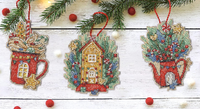 Sweet Christmas Ornaments Cross Stitch Kit By Dimensions