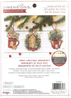 Sweet Christmas Ornaments Cross Stitch Kit By Dimensions