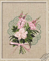 Bouquet with Roses Ribbon & Cross Stitch Kit Riolis