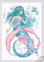 Little Mermaid Rosalina Counted Cross Stitch kit by RIOLIS