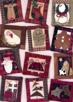 Art To Heart Christmas Pin Ups Mini Quilt / Embroidery Pin Patterns