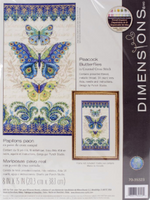Peacock Butterflies Cross Stitch Kit By Dimensions