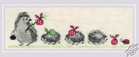Hedgehogs Counted Cross Stitch Kit by RIOLIS