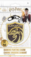 Harry Potter Hufflepuff Crest Charm Camelot Dots Diamond Art Kit 2.625"X3.14