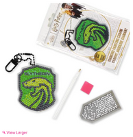 Harry Potter Slytherin Crest Charm Camelot Dots Diamond Art Kit 2.625"X3.14