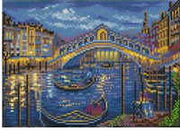 Evening Stroll to the Rialto Bridge Diamond Dotz Simply Dotz Diamond Art Kit 9.9"X13.8"