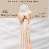 1103 Baby's Breath Hand Dyed 6 Strand floss By Weeks Dye Works