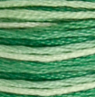 DMC 125 Spring Green Ombre Six Strand Floss 8.7 Yard Skein