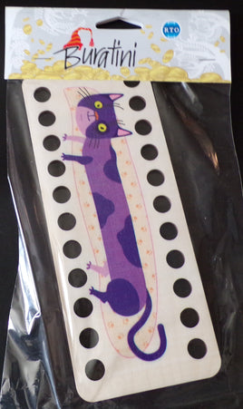 RTO Byratini Purple Cat 22 Hole Thread Sorter Wooden