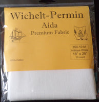 Wichelt Prepackaged 20 ct. Aida - Antique White - 18" x25"