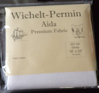 Wichelt Prepackaged 14 ct. Aida - White 18" x 25"