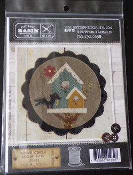 June Center Circle Woolen Mats Pattern By Buttermilk Basin