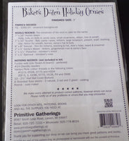 Primitive Gatherings Bakers Dozen Holliday Ornaments Wool Applique Pattern