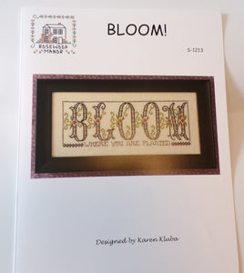 Rosewood Manor BLOOM! Cross Stitch Pattern