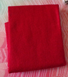 Cottage Red 100% Virgin Wool Fat Quarter 18" x 22"