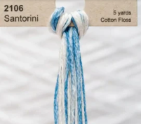 2106 Santorini Hand Dyed 6 Strand floss By Weeks Dye Works