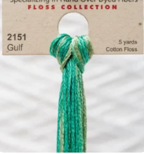 2151 Gulf Hand Dyed 6 Strand floss By Weeks Dye Works