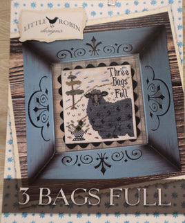 3 Bags Full Cross Stitch Pattern By Little Robin Designs