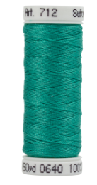 712-0640 Med. Aqua Sulky 12 wt. Cotton Petites 50 Yard Spool