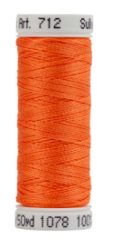 712-1078 Tangerine Sulky 12 wt. Cotton Petites 50 Yard Spool
