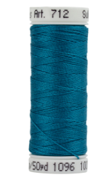 712-1096 Dark Turquoise Sulky 12 wt. Cotton Petites 50 Yard Spool