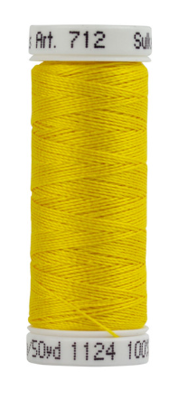 712-1124 Sun Yellow Sulky 12 wt. Cotton Petites 50 Yard Spool