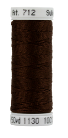 712-1130 Dark Brown Sulky 12 wt. Cotton Petites 50 Yard Spool