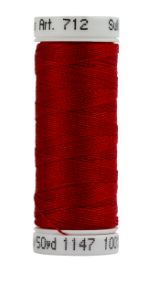 712-1147 Christmas Red Sulky 12 wt. Cotton Petites 50 Yard Spool