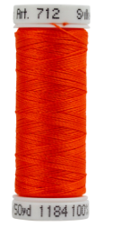 712-1184 Orange Red Sulky 12 wt. Cotton Petites 50 Yard Spool