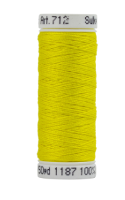 712-1187 Mimosa Yellow Sulky 12 wt. Cotton Petites 50 Yard Spool