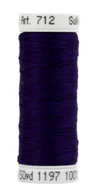 712-1197 Med. Navy Sulky 12 wt. Cotton Petites 50 Yard Spool