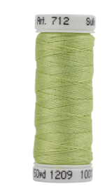 712-1209 Light Avocado Sulky 12 wt. Cotton Petites 50 Yard Spool
