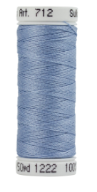 712-1222 Light Baby Blue Sulky 12 wt. Cotton Petites 50 Yard Spool