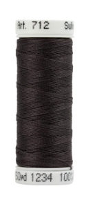 712-1234 Almost Black Sulky 12 wt. Cotton Petites 50 Yard Spool