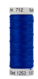712-1253 Dark Sapphire Sulky 12 wt. Cotton Petites 50 Yard Spool