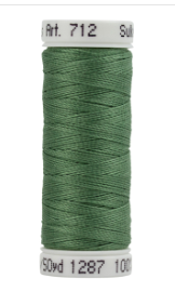 712-1287 French Green Sulky 12 wt. Cotton Petites 50 Yard Spool