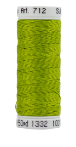 712-1332 Deep Chartreuse Sulky 12 wt. Cotton Petites 50 Yard Spool