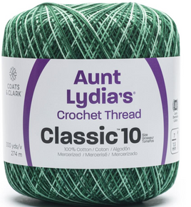 Spring Greens Aunt Lydia's Classic Crochet Thread Size 10