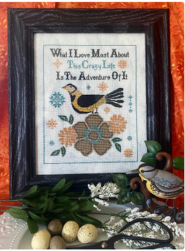 This Crazy Bird Cross stich Pattern By Cricklewood Crossing