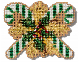 Green Candy Canes Mill Hill MH18-2532 Bead / Cross Stitch Kit
