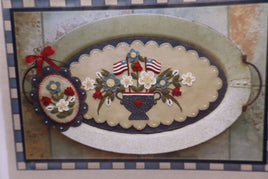 Sweet Land of Liberty Wool Ovel Mat and Oval Mini Pattern By Penny Lane Primitives