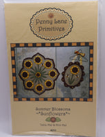 Penny Lane Primitives Summer Blossoms Sunflowers Wool Applique Pattern