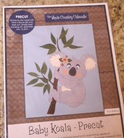 Whole Country Caboodle Baby Koala Precut Fused Applique Kit 10-1/4" x 12-5/8"